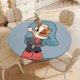 thumbnail image 4 of Hilda-theme Fitted Round Tablecloths Elastic Edged Table Covers Waterproof Table Cloth for Kitchen Holiday Party Tables Decor 120cm, 4 of 6