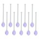thumbnail image 3 of 10x Cucharillas De Vidrio Apto Para Lavavajillas Cuchara Agitadora Para Remover La Barra De Café Púrpura, 3 of 5
