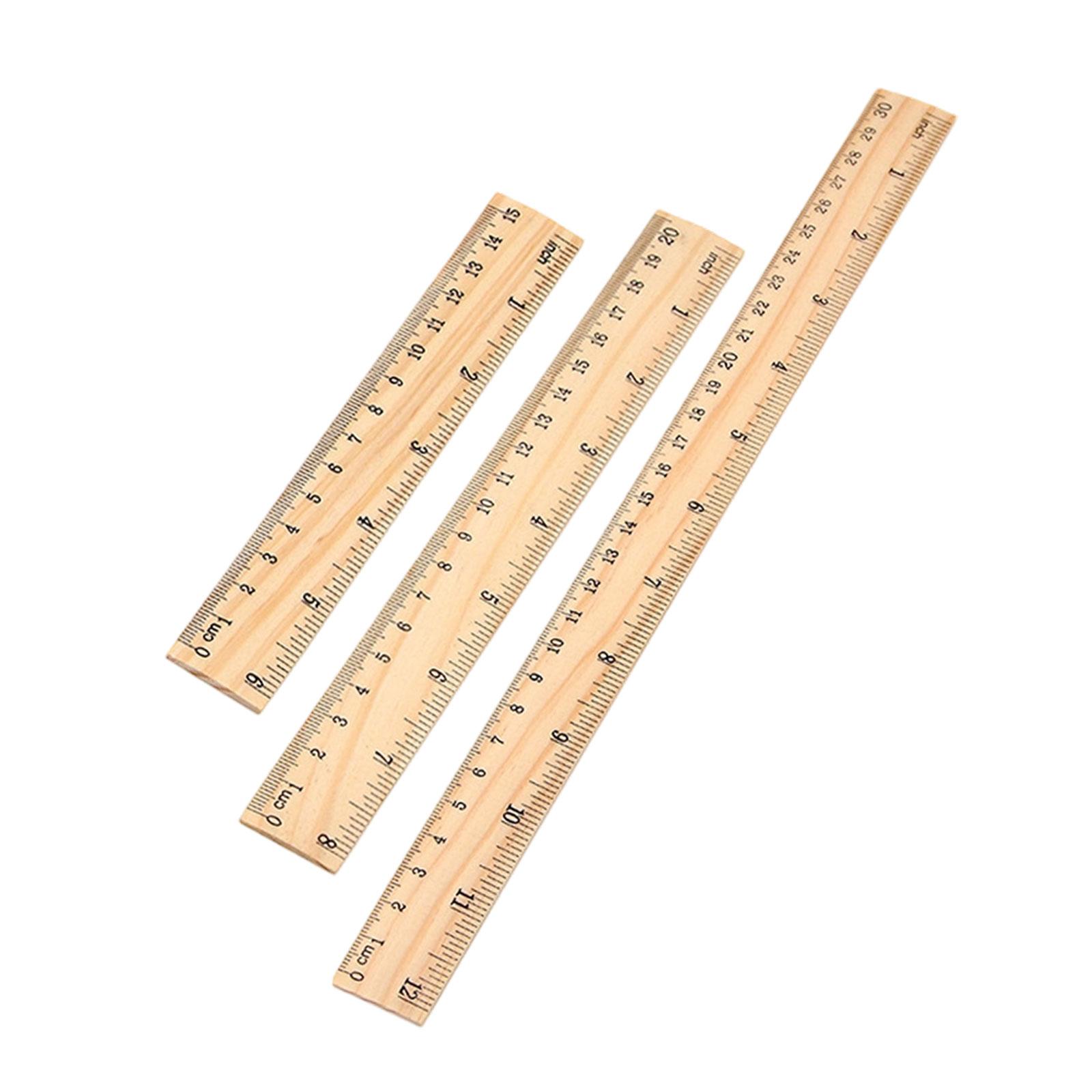 Magideal - Regla De 3 Piezas De , Reglas De Medición, Herramientas De Dibujo Profesionales Prácticas, Herramienta De Medición Con 2 Escalas Para Ingenieros De Di