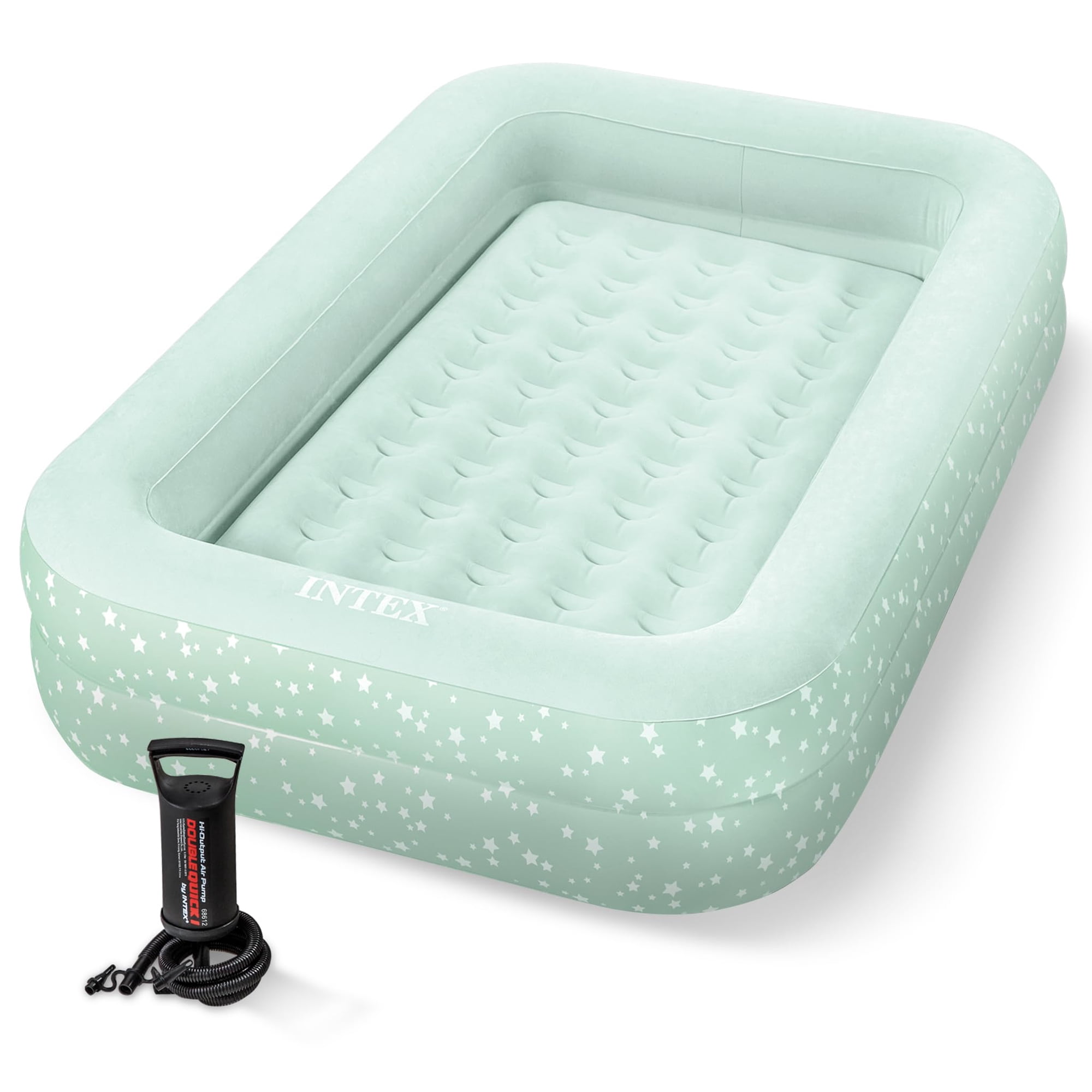 Cama Inflable De Viaje Intex Para Niños Con Bomba Manual Air Mattress