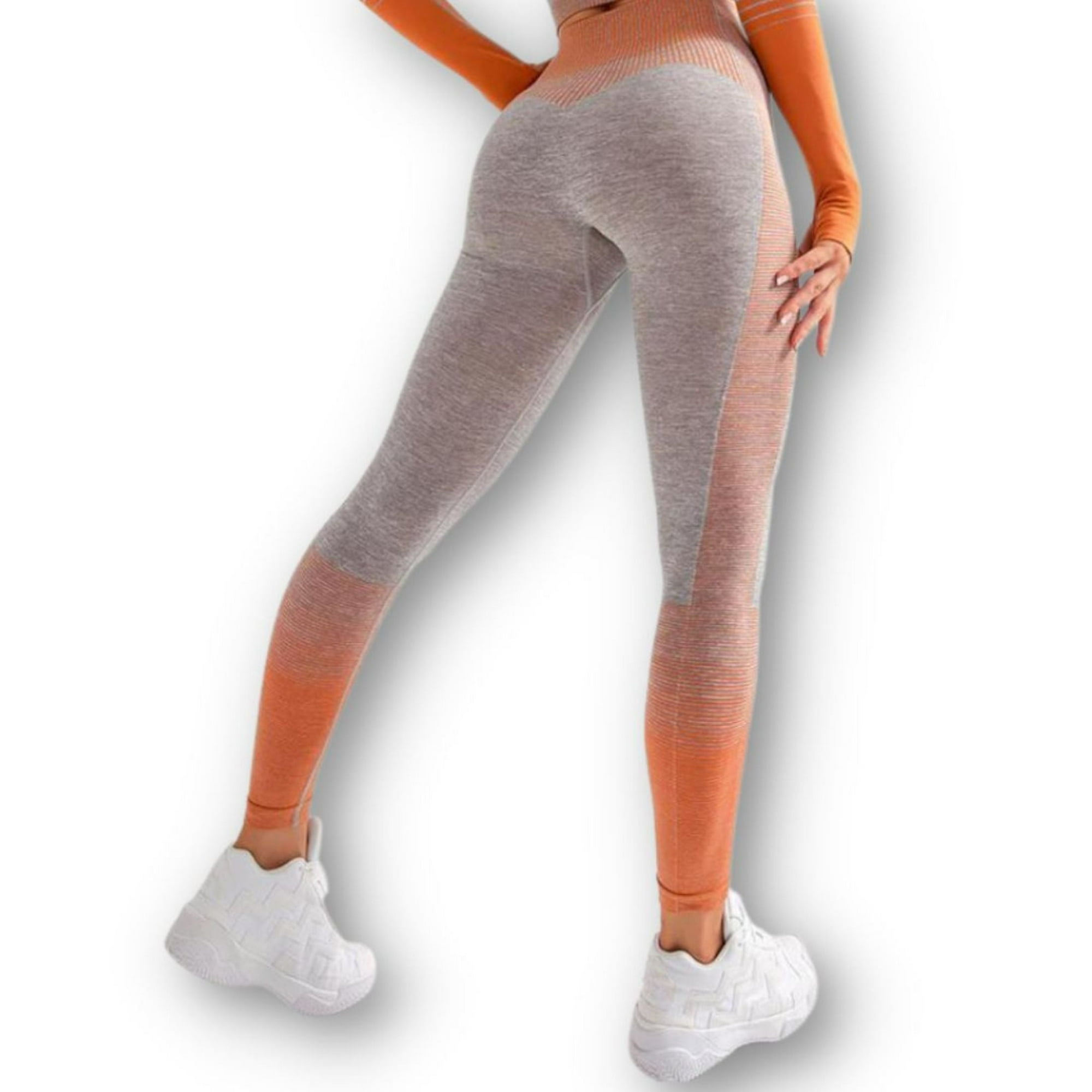 Wild Travel - Conjunto De Fitness De Gimnasio De 2 Piezas Naranja
