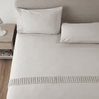 Genérico - Sabanas Casatua Hotel Funda Almohada 2 Plazas Color Gris Claro