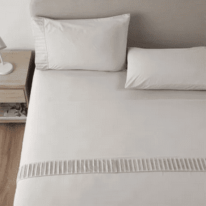 Genérico - Sabanas Casatua Hotel Funda Almohada 2 Plazas Color Gris Claro