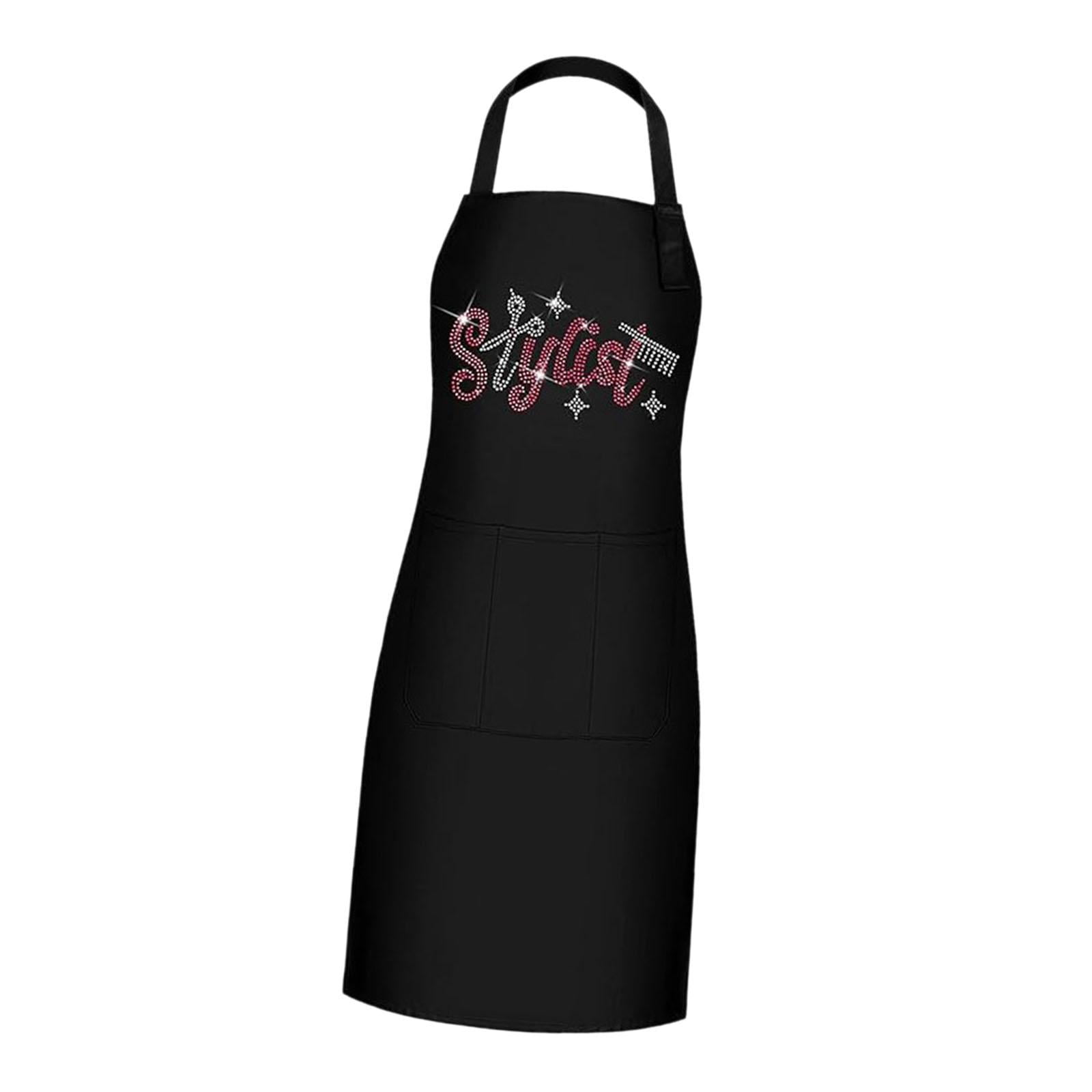 Bothyi - Barbero Delantal Profesional Delantal De Trabajo Suave Para Restaurantes Kitchens Patios Traseros Rojos