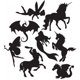 thumbnail image 1 of Decomural Fairy Tale Mermaid Unicorn Dragon Set WS-33189, 1 of 2