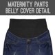 thumbnail image 2 of Jeans Capri de Maternidad Hybrid & Company QM5826A Lavado Oscuro (Talla M), 2 of 3