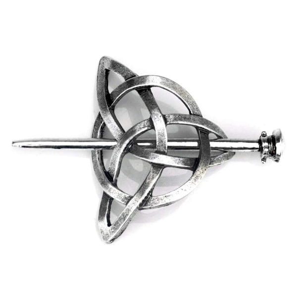 Viking Celtic Hair Clips - Silver Knotted Hairpin for Ladies & Women