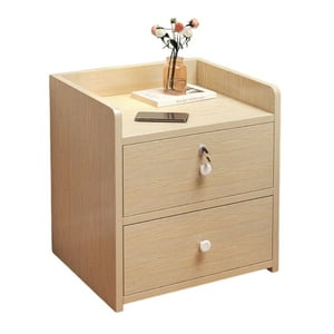 Mundo Online - Velador Cajonera 2 Niveles Con Cajones Con Llaves 41X26X33Cm