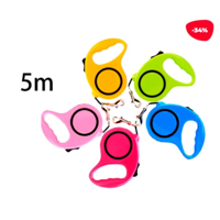 Genérico - Correa Para Mascota Extensible Mosqueton Color Liso 5M