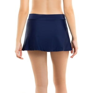 Samia - Bikini Calzón Falda Azul Marino M