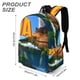 thumbnail image 3 of Lava-theme Backpack, Campus style schoolbag Bookbag with Adjustable Shoulder Straps And Large Zip Compartment, Unisex Travel Bags.42x30x15cm, 3 of 6