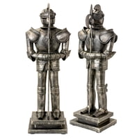 Vgo - Adorno De Armadura Antigua Plateada