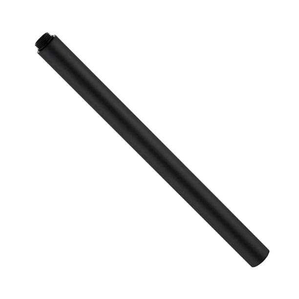 Extensión de tubo de ducha, tubo de extensión de brazo de ducha, extensor de cabezal de ducha de 30 cm a prueba de fugas de acero inoxidable para Negro