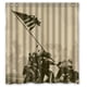 thumbnail image 1 of Cortina de ducha del Cuerpo de Marines de los Estados Unidos en Iwo Jima, USMC, juego de cortina de baño con ganchos, tamaño 66 x 72 pulgadas, 1 of 3