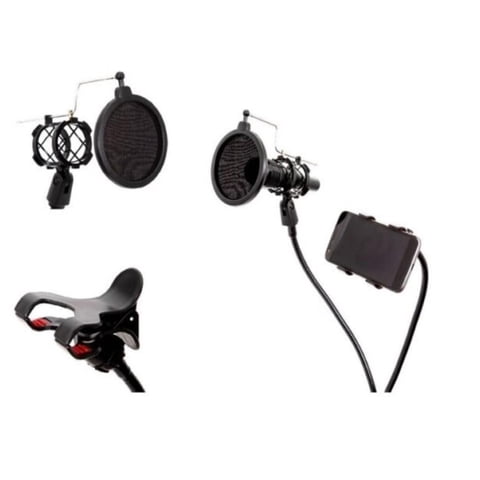 Philco - Kit De Grabacion Para Telefono Y Microfono Negro