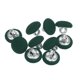 thumbnail image 1 of Uxcell 10pcs 16L Botón Cubierto de Tela de Tela 10mm Vástago de Metal Botones Redondos para Trajes Vestidos Blusas, Verde Militar, 1 of 5