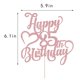 thumbnail image 2 of Adorno para tartas AROKIPPRY con purpurina en oro rosa, feliz 85 cumpleaños, 2 of 8