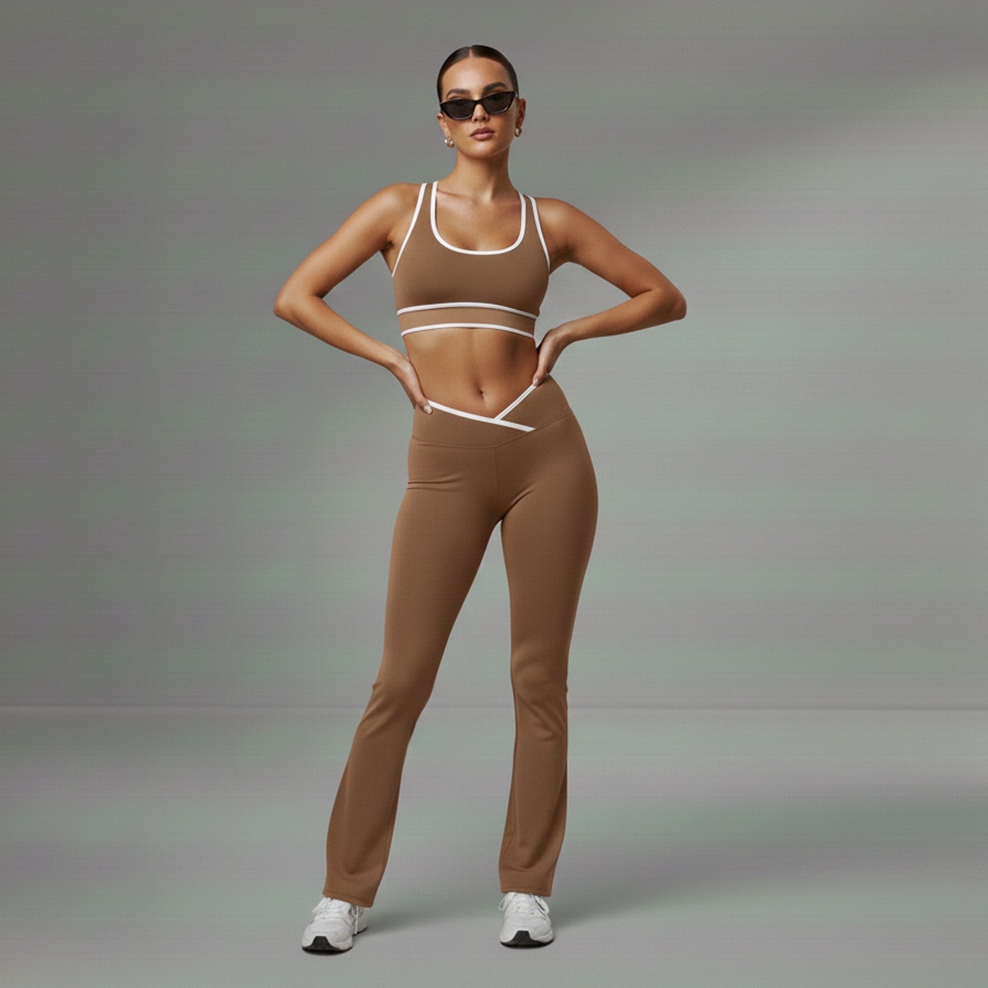 Flix Spa - Conjunto Deportivo Mujer Flare Top Y Leggings