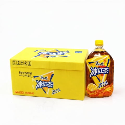 Té Rojo Helado Sabor Limon Marca Kang Shi Fu 1 Litro* 12 Botellas