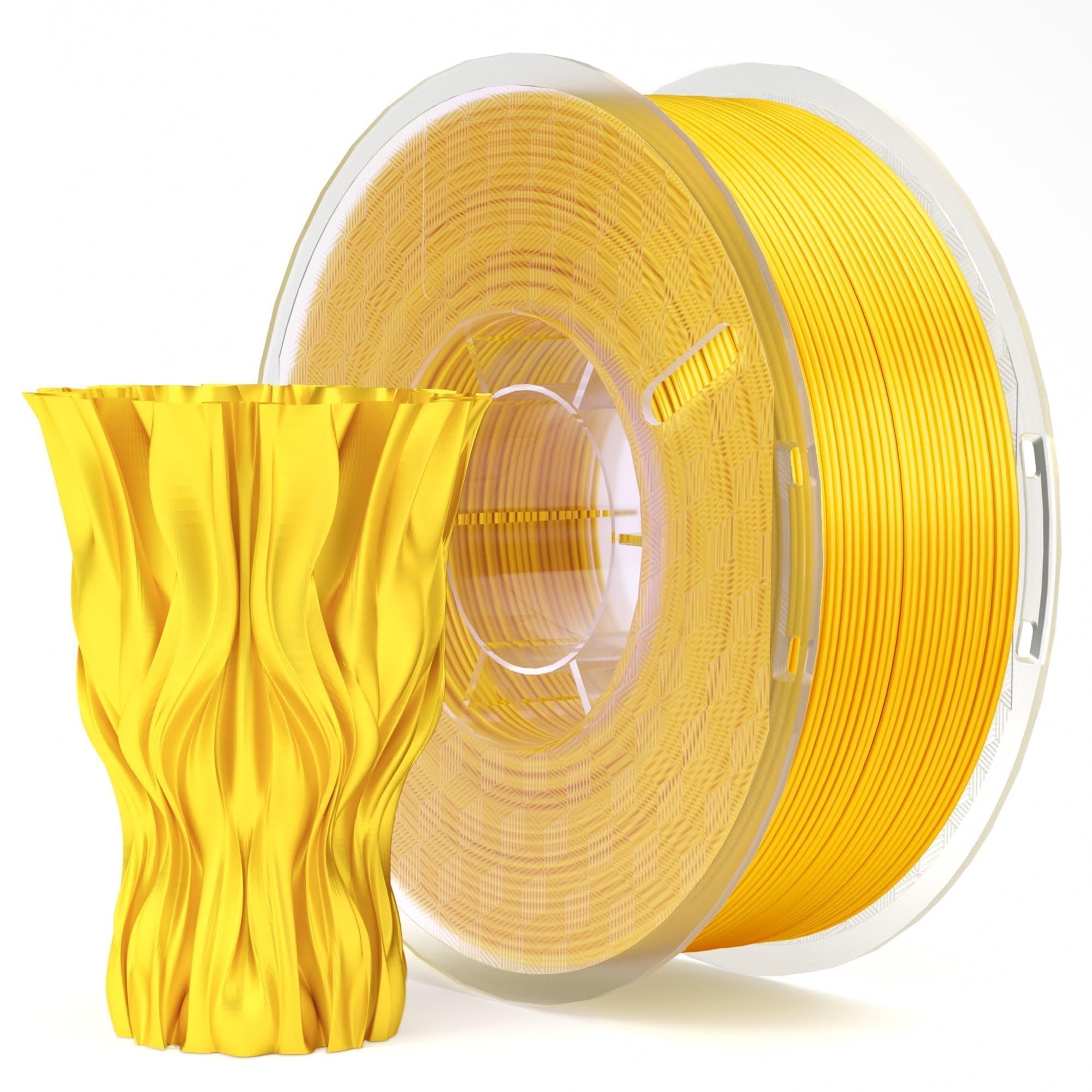 Filamento Para Impresora 3d Elegoo Silk Pla, 1,75 Mm, Dorado Brillante, 1 Kg