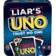 thumbnail image 1 of Juego de cartas Mattel Liar's UNO en lata de viaje para familias, 1 of 6