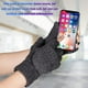 thumbnail image 5 of Guantes de lana con aislamiento térmico sin dedos para mensajes de texto para mujeres y hombres, mitones convertibles de punto cálidos de invierno con solapa, 5 of 6