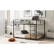 thumbnail image 2 of Full over Full Metal Bunk Bed, Low Bunk Bed with Ladder, Black(Old SKU MF197034AAB), 2 of 3