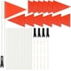 thumbnail image 1 of Banderas para bicicleta Odowalker 1,8 m rojo – 4 juegos (12 piezas), 1 of 7