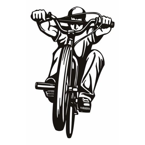 Rienda Libre Graphics - Decomural Bmx Bike Rider Cycling Sports Ws-17760