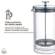 thumbnail image 4 of Cafetera Prensa Francesa Vidrio Doble Pared 1 L Home Logics 1 un, 4 of 8