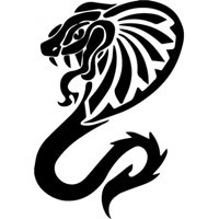 Rienda Libre Graphics - Decomural Tribal Cobra Serpent Snake Ws-32733