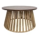 thumbnail image 2 of Mesa De Centro Mesa Lateral Base Mimbre Deco Boho Pequeña Marrón, 2 of 4