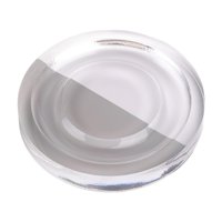 Magideal - Bandeja De Cuentas De Acrílico Transparente, Bandeja Multifuncional Para Manualidades, Bandeja De Exhibición De Cuentas De Acrílico Para Pulseras, Dis Plato Redondo
