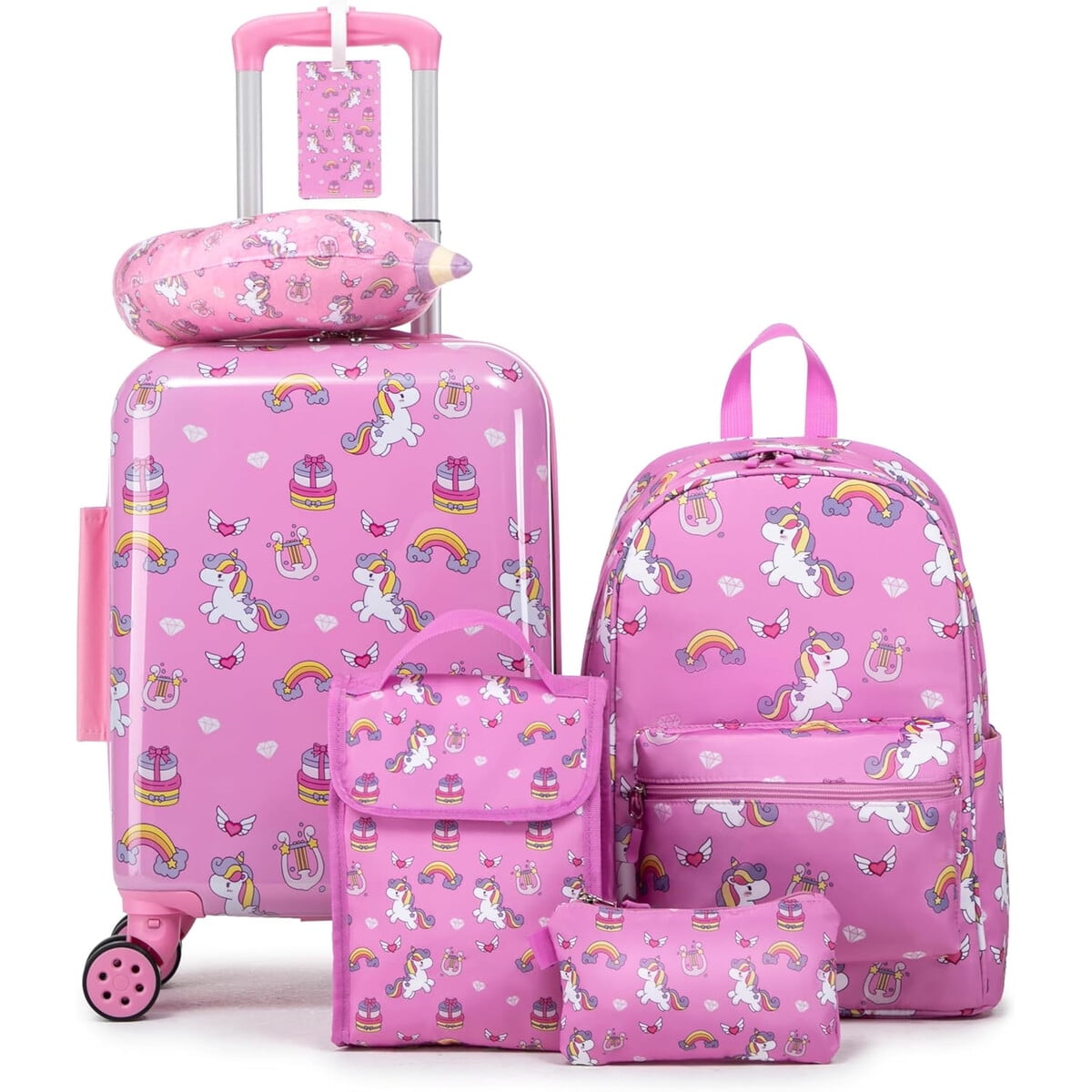 Set Maleta Infantil Rosamo 6 Piezas 16 Unicornio