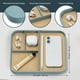 thumbnail image 5 of Bandeja Nordik By Design 24x20 cm Seafoam Mist Vegana, 5 of 7