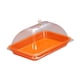 thumbnail image 5 of Elegante Tapa Para Plato De Servir, Para Uso En Exteriores E Interiores, Color Naranja, 5 of 5