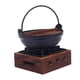 thumbnail image 1 of Olla Colgante De Hierro Fundido Con Tapa De Madera Olla De Estofado Japonés Sukiyaki Olla De Campamento Base De 18 Cm 16x6 Cm, 1 of 3