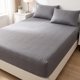 thumbnail image 1 of Sábana ajustable, sábanas de cama de poliéster con textura ondulada para máxima comodidad y durabilidad en cualquier entorno de dormitorio Gris oscuro 54.3x74.8 pulgadas, 1 of 5