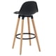thumbnail image 2 of Taburete Counter Stool WHI, negro, contemporáneo, juego de 2, 2 of 6
