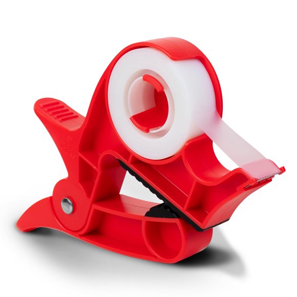 Soporte para papel de regalo con pinzas para envolver a Buddies, color rojo cereza