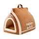 thumbnail image 3 of Casa Para Gatos Con Asa, Cómoda Cama Plegable Suave Para Gatos, Para Exteriores, Color Marrón, XL, 3 of 3