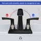 thumbnail image 2 of Grifo De Baño Negro Mate Con 2 Asas Arco Bajo 4 Cm, 2 of 7