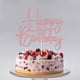 thumbnail image 5 of Adorno para Pastel Gtseryeio Feliz Cumpleaños en Oro Rosado con Brillo, 5 of 8