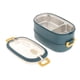 thumbnail image 3 of Bento Box Fiambrera Térmica De Acero Inoxidable Sin BPA A Prueba De Fugas Picnic Travel 2 Capas Azul, 3 of 5
