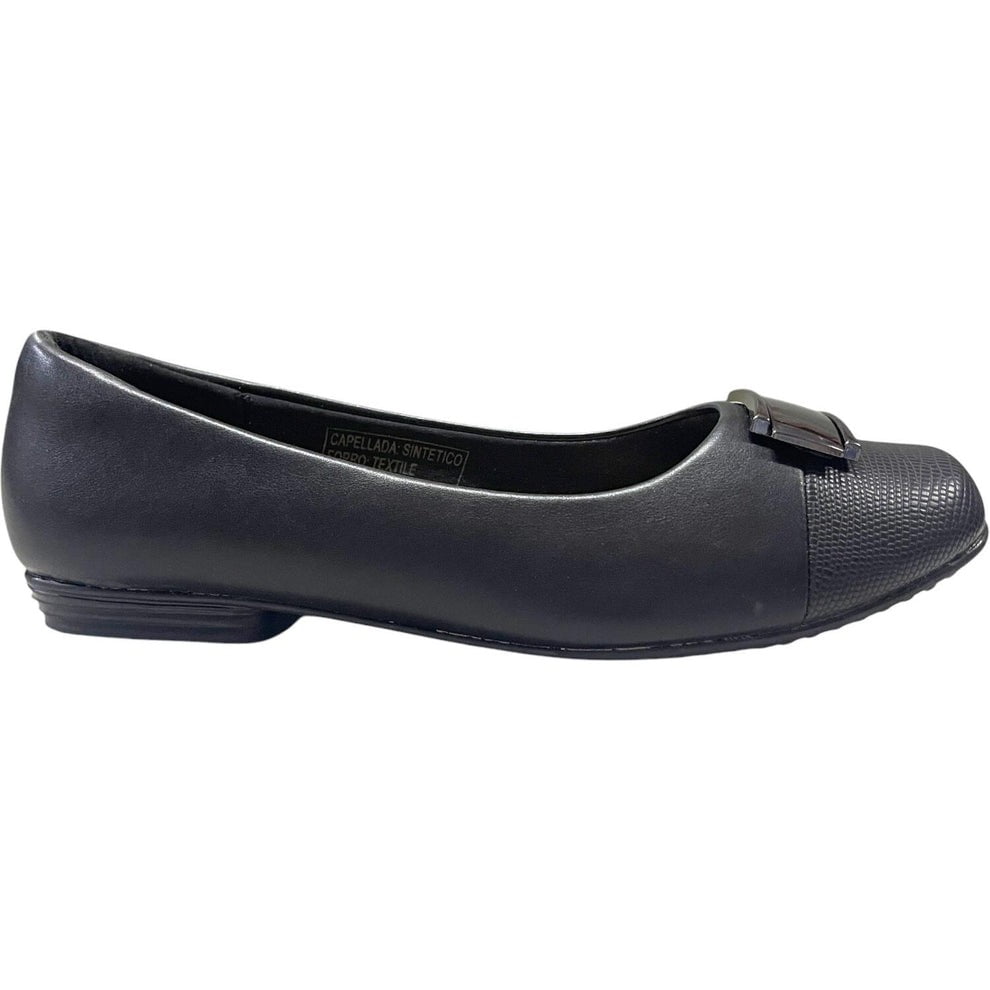 Zapato Mujer Negro Taco Bajo Vera Detogni