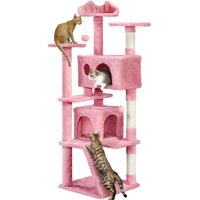 Cat Tree Tower Yaheetech 157 Cm Para Gatos De Interior Con Apartamento Doble