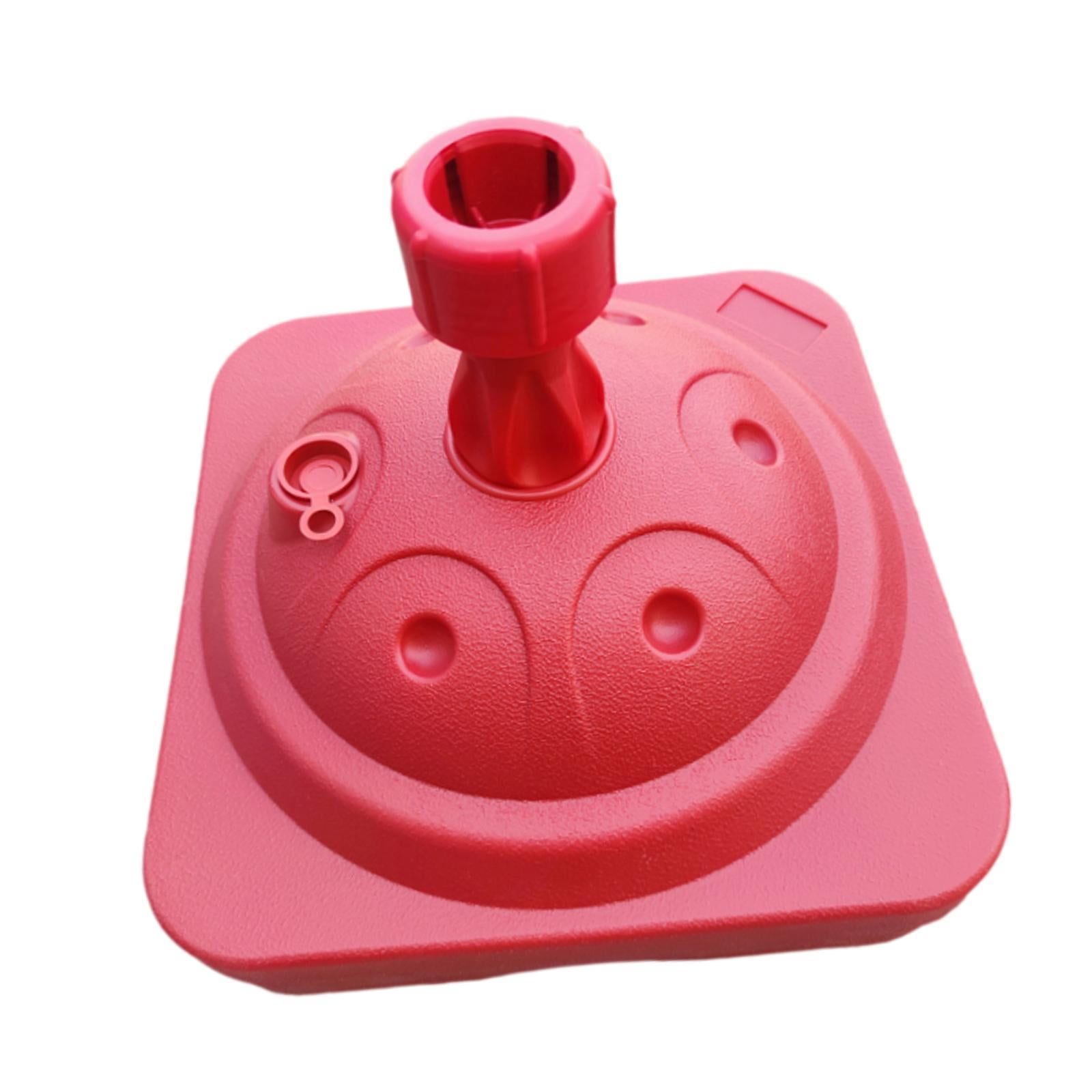 Ioensy - Soporte Para Sombrilla, Accesorio Resistente Para Sombrilla, Base Para Sombrilla Para Patio, Césped, Exterior, Rojo