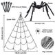 thumbnail image 3 of Decoraciones de Halloween en forma de telaraña de Lovinland con araña gigante, 3 of 7