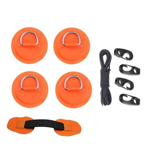 Ioensy - D Ring Pad Patch Bungee Accesorios Set Parche Redondo Para Tabla De Surf Inflable Naranja