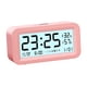thumbnail image 4 of Reloj Despertador Digital con Repetición con Temperatura, Humedad, Fecha, Inteligente, Luminoso, Volumen Ajustable, Brillo para Escritorio, Oficina, V , Rosado, 4 of 5